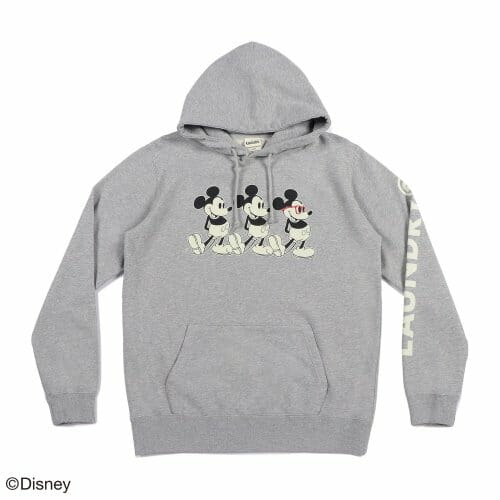 【MICKEY MOUSE／Glasses】プルオーバーパーカ