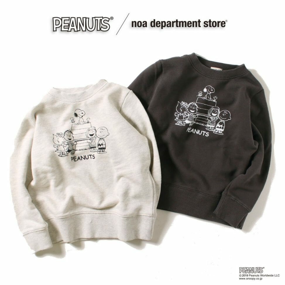 スヌーピー 親子ペア お揃い ピーナッツ キャストトレーナー２