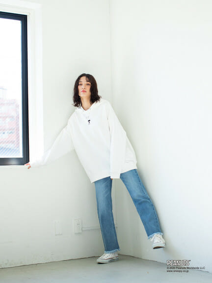 コミックプリント裏毛パーカー4