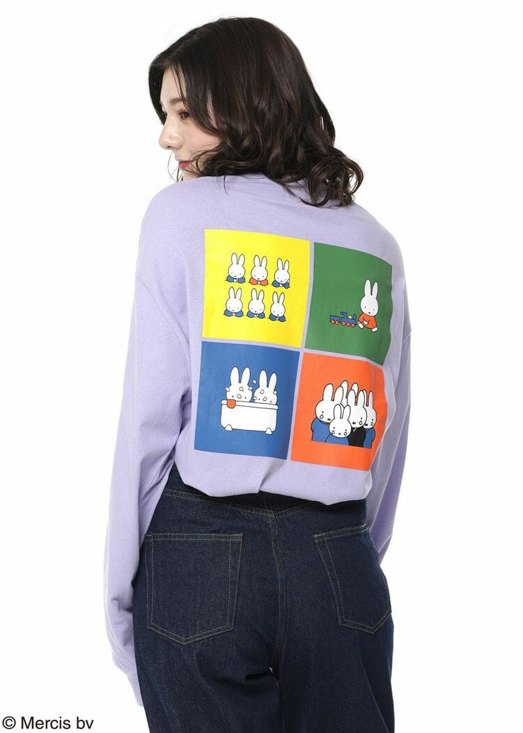 miffy(ミッフィー)ロゴ ロングTシャツ