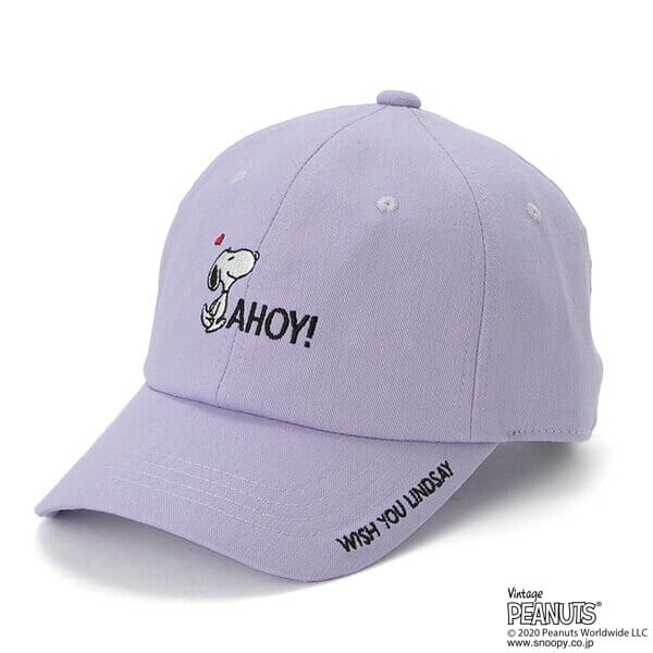 【PEANUTSコラボ】 刺しゅう入りローキャップ